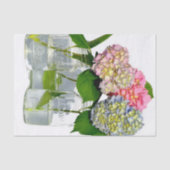 Papier Mousseline Hydrangeas et jarre de Mason (Recto)