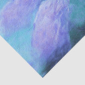 Papier Mousseline Hydrangeas Floral Chauve Turquoise Vintage (Détail)