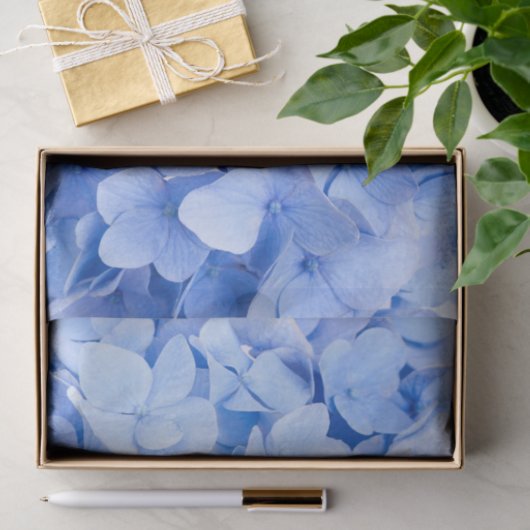 Papier Mousseline Hydrangée (Cadeau)