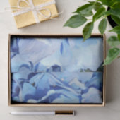 Papier Mousseline Hydrangée bleu clair (Cadeau)