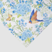 Papier Mousseline Hydrangée bleue (Détail)