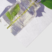 Papier Mousseline hydrangée et pot de mason (Détail)