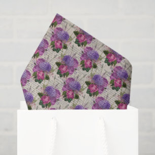 Papier Mousseline Hydrangée violette