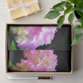 Papier Mousseline Hydrangées rose violet orange (Cadeau)