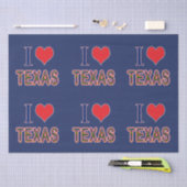 Papier Mousseline I (Coeur) Love Texas Bluebonnet (Artisanat)