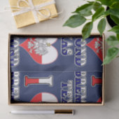 Papier Mousseline I Heart Love Bremond Texas (Cadeau)