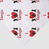 Papier Mousseline I Heart Tango (Détail)