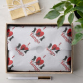Papier Mousseline I Heart Tango (Cadeau)