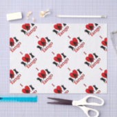 Papier Mousseline I Heart Tango (Artisanat)