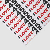 Papier Mousseline I Love 45 (Détail)