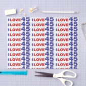 Papier Mousseline I Love 45 (Artisanat)