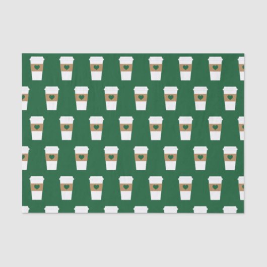 Papier Mousseline I Love Coffee Coffee Disposable Cup (Recto)