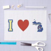 Papier Mousseline I Love Michigan (Artisanat)