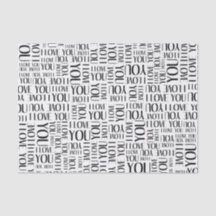 I Love You Typography Collage