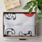 Papier Mousseline I vaches à coeur (Cadeau)