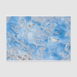 Papier Mousseline Iceberg bleu Cool