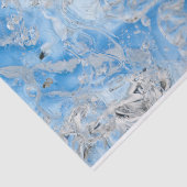 Papier Mousseline Iceberg bleu Cool (Détail)
