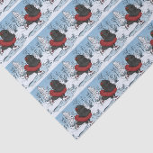 Papier Mousseline Icesking Terre-Neuve Puppy Winter Wonderland (Détail)