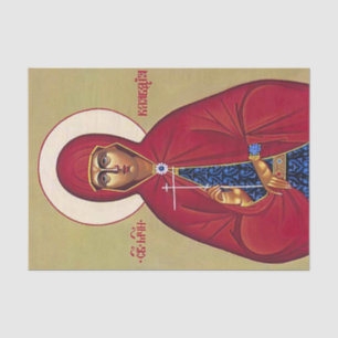 Papier Mousseline Icône chrétienne orthodoxe de St. Claudia