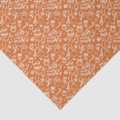 Papier Mousseline Icône de Noël Orange brillant Jour férié (Détail)