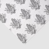 Papier Mousseline Icône noir et blanc de maïs doux (Détail)