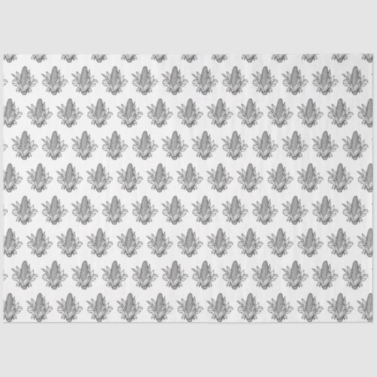 Papier Mousseline Icône noir et blanc de maïs doux (Recto)