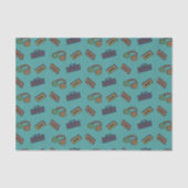 Papier Mousseline Icônes audio Retro Music Motif (Recto)