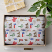 Papier Mousseline Icônes du Texas (Cadeau)