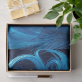 Papier Mousseline Icy Blue Elegance Decoupage Paper v1 (Cadeau)