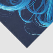 Papier Mousseline Icy Blue Elegance Decoupage Paper v1 (Détail)
