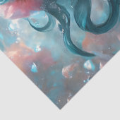 Papier Mousseline Icy Blue Elegant Mermaid Decoupage Paper v5 (Détail)