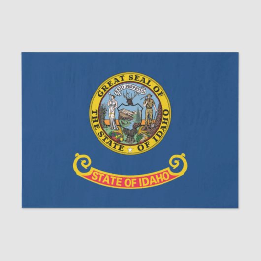 Papier Mousseline Idaho State Flag (Recto)