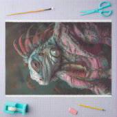 Papier Mousseline Iguana Meubles Turquoises rose (Artisanat)