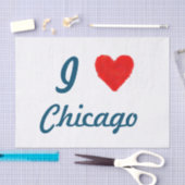 Papier Mousseline IHEART Chicago (Artisanat)
