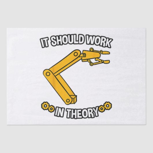 Papier Mousseline Il Devrait Fonctionner En Théorie Tshirt Robotics  (Recto)