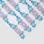 Papier Mousseline Il Neige Joyeux Snowman (Détail)