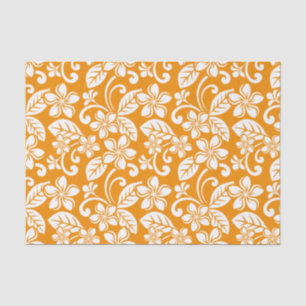 PAPIER MOUSSELINE ÎLE PLUMERIA (ORANGE)