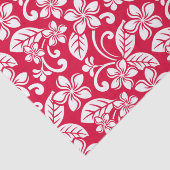 PAPIER MOUSSELINE ÎLE PLUMERIA (ROUGE) (Détail)