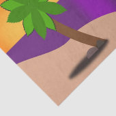 PAPIER MOUSSELINE ÎLE TROPICALE (Détail)