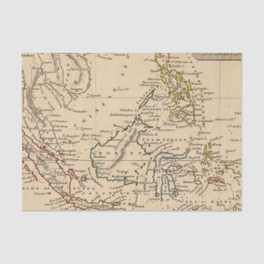 Papier Mousseline Îles est de l'Inde (Recto)