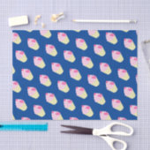 Papier Mousseline illusima Bleu foncé (Artisanat)