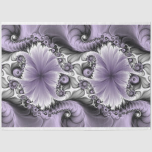 Papier Mousseline Illusion de lilas Art fractal floral abstrait Fant