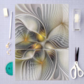 Papier Mousseline Illusion d'optique abstrait 3D fractal avec profon (Artisanat)