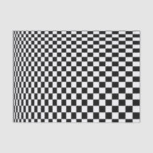 Illusion d'optique Damier Noir et Blanc