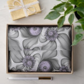 Papier Mousseline Illusion Lilac Abstrait Floral Fractal Art Imagina (Cadeau)