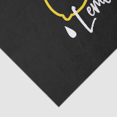 Papier Mousseline Illustration Abstraite au citron - Art des agrumes (Détail)