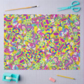 Papier Mousseline Illustration aquarelle, Motif de retournement (Artisanat)