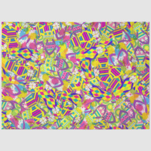 Papier Mousseline Illustration aquarelle, Motif de retournement