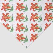Papier Mousseline Illustration botanique d'Orange Lily (Détail)