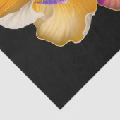 Papier Mousseline Illustration botanique florale jaune Grand (Détail)